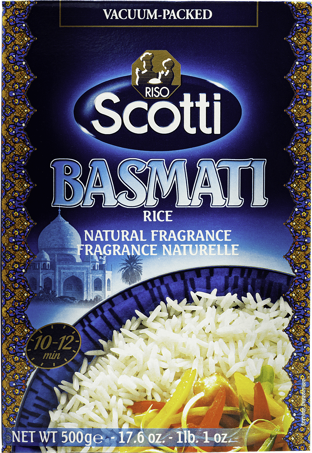 Басмати рис шлифованный длиннозерный Рисо Скотти 500г