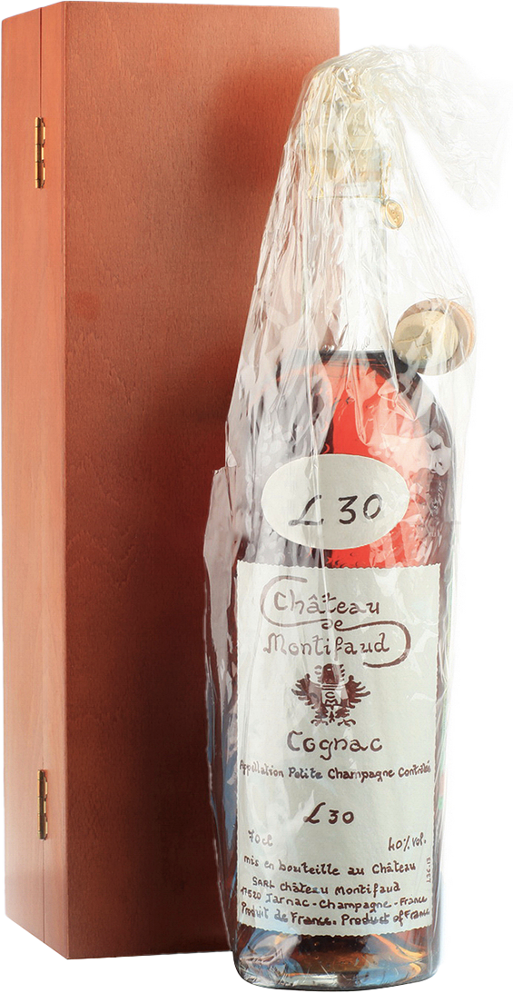 Шато де Монтифо Пти Шампань Коньяк 30 лет в деревянном футляре 0.7 л