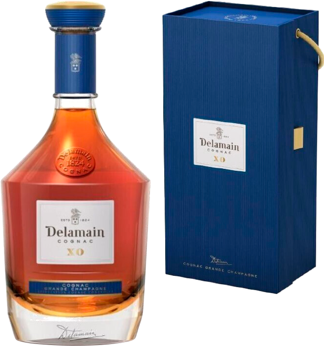 Деламен Гранд Шампань Коньяк XO в подарочной упаковке 0.7 л