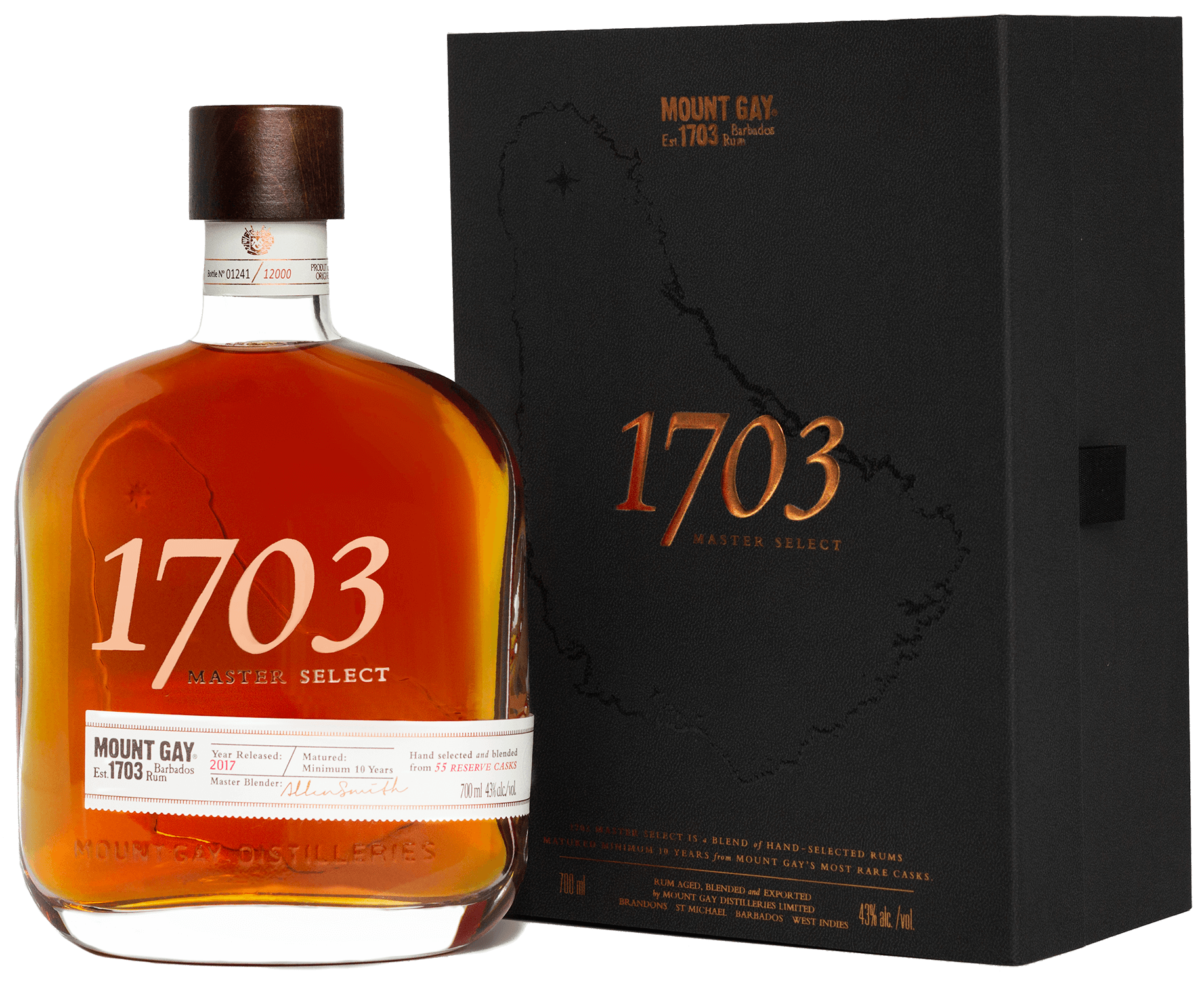 Ром Маунт Гай 1703 Мастер Селект в подарочной упаковке 0.7 л