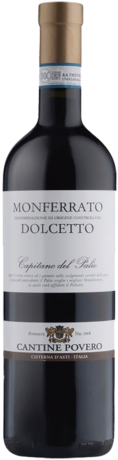 Дольчетто Капитано дель Пальо Монферрато DOC Кантине Поверо 0.75 л
