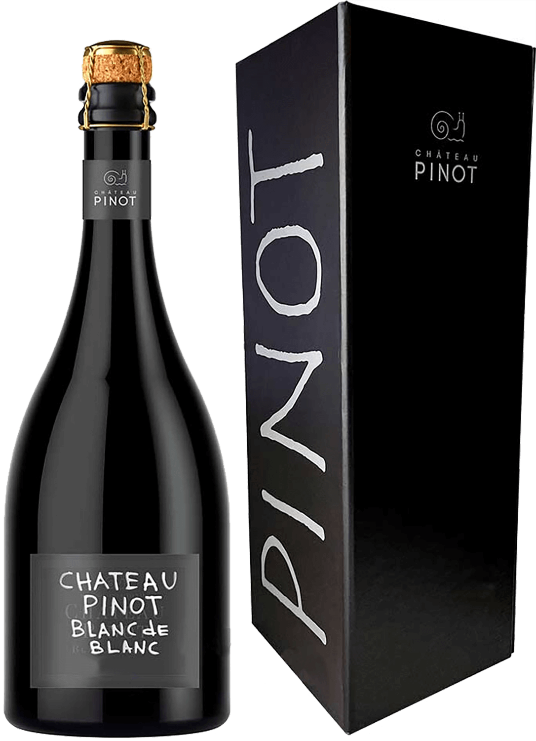 Блан де Блан Экстра Брют Кубань. Новороссийск ЗГУ Шато Пино в подарочной упаковке 0.75 л