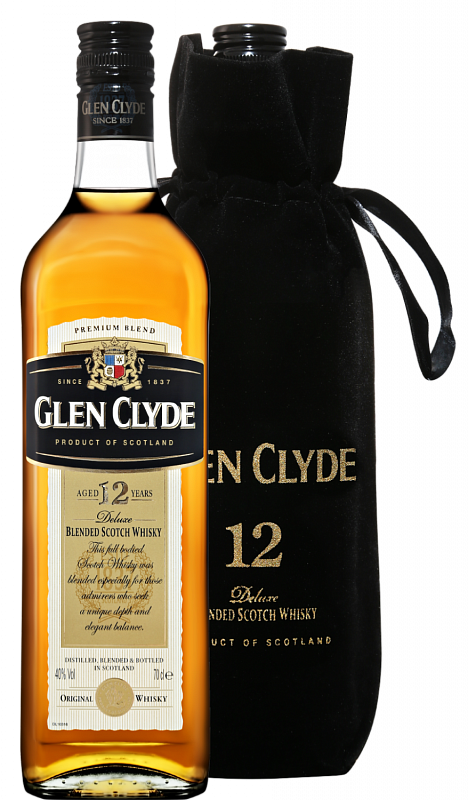 Глен Клайд Блендед 12 лет купажированный виски в подарочной упаковке 0.7 л