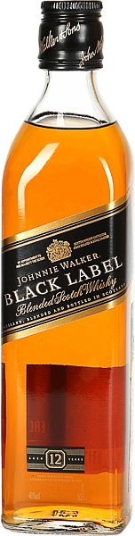 Johnnie Walker Black Label Blended Scotch Whisky, 0.5 л
