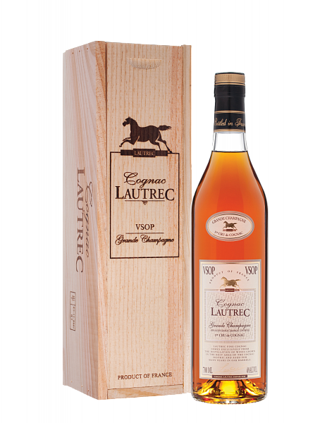 Lautrec Cognac VSOP Grande Champagne Premier Cru (gift box), 0.7 л