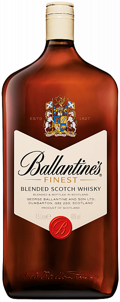 Ballantine's Finest blended scotch whisky, 4.5 л