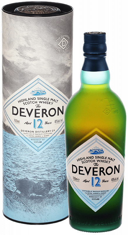 Дэверон 12 лет Хайлэнд односолодовый шотландский виски в подарочной упаковке 0.7 л