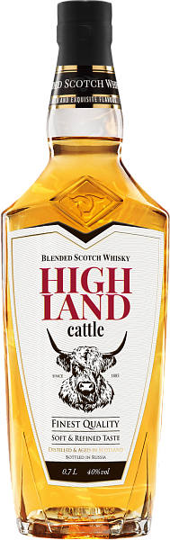 Highland Cattle Blended Scotch Whisky, 0.7 л в Ярославле