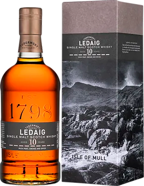 Ledaig Aged 10 Years Single Malt Scotch Whisky (gift box), 0.7 л в Ярославле
