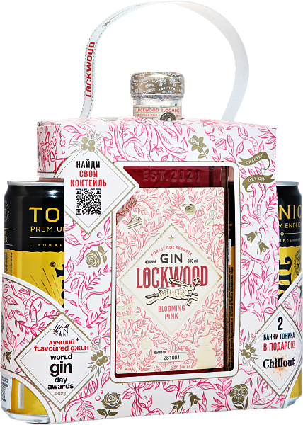 Gin Lockwood Blooming Pink (gift set with two tonics), 0.5 л в Ярославле