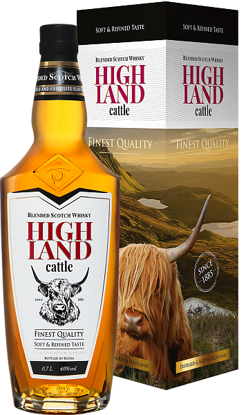 Highland Cattle Blended Scotch Whisky (gift box), 0.7 л в Ярославле