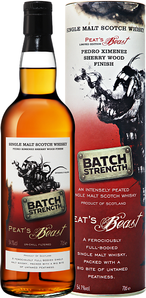Peat’s Beast Pedro Ximenez Sherry Wood Finish Batch Strength Single Malt Scotch Whisky (Подарочная упаковка), 0.7 л в Ярославле