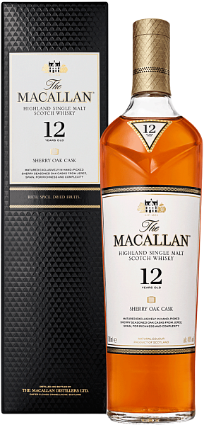 Macallan Sherry Oak Cask Highland Single Malt Scotch Whisky 12 y.o. (gift box), 0.7 л в Ярославле