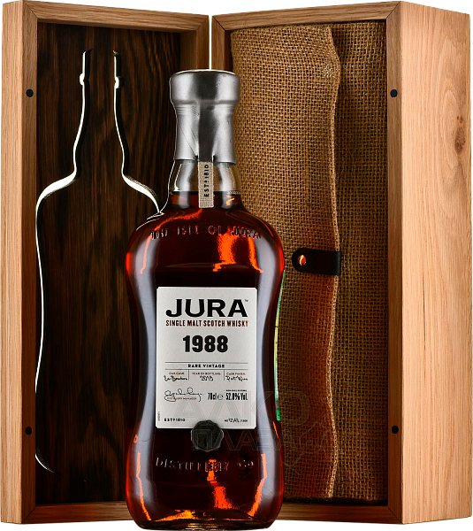 Jura Rare Vintage 1988 Single Malt Scotch Whisky (wooden box), 0.7 л в Ярославле