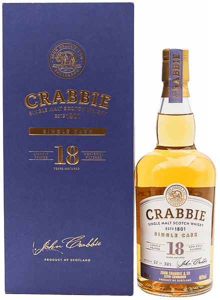 Crabbie's Single Malt Scotch Whisky 18 y.o. (gift box), 0.7л